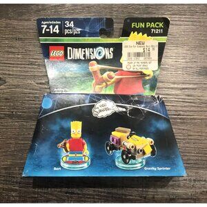 LEGO Dimensions The Simpsons Bart Fun Pack 71211 Brand New Sealed 34 PCS